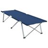 vidaXL Letto da campeggio pieghevole 2 pcs Blu 194 x 62.5 x 42.5 cm