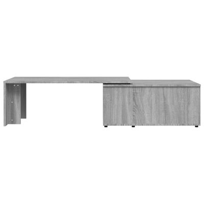 vidaXL Tavolino da Salotto Grigio Sonoma 150x50x35cm Legno Multistrato