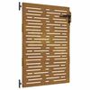 vidaXL Cancello da giardino 85 x 125 cm Nero Bloccabile