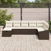 vidaXL Set Divano da Giardino con cuscino 8 pcs polyrattan