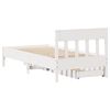 vidaXL Letto senza Materasso Bianco 90x200 cm Legno Massello di Pino