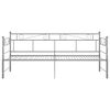 vidaXL Telaio Divano Letto Estraibile Grigio in Metallo 90x200 cm