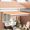 vidaXL Tenda Retrattile Giallo e Arancione 350 x 250 cm