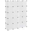 vidaXL Armadietto Modulare 14 Scomparti Bianco 37 x 146 x 180,5 cm
