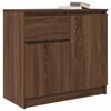 vidaXL Credenza con Cassetto Rovere Marrone 71x35x65 cm in Truciolato