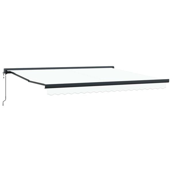 vidaXL Tenda da Sole Bianco 400 x 300 x 165 cm Poliestere e Alluminio