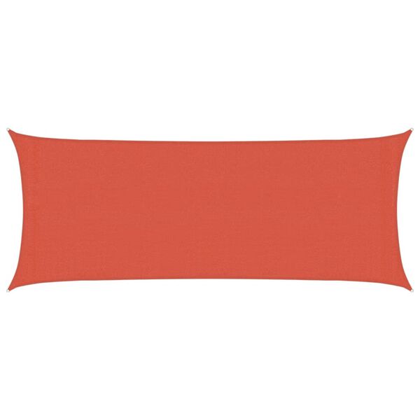 vidaXL Vela Parasole 160 g/m&sup2; Terracotta 2x4,5 m in HDPE