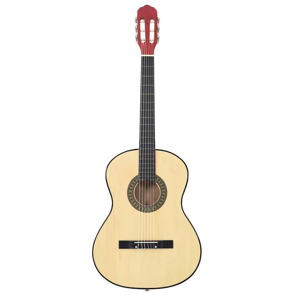 vidaXL Chitarra Classica per Principianti Nera 4/4 39" in Tiglio