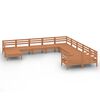 vidaXL Set Salotto da Giardino 11 pz Ambra in Legno Massello di Pino