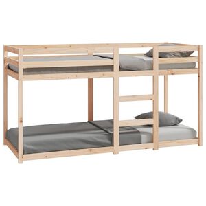 vidaXL Letto a Castello 80x200 cm in Legno Massello di Pino