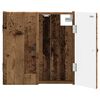 vidaXL Armadio per Dartboard BREDA Legno antico 52,5 x 10,5 x 53,5 cm
