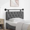 vidaXL Testata appesa Grigio scuro 110 x 55 x 7 cm Tessuto