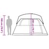 vidaXL Tenda Familiare Cabina per 6 Persone Blu Impermeabile