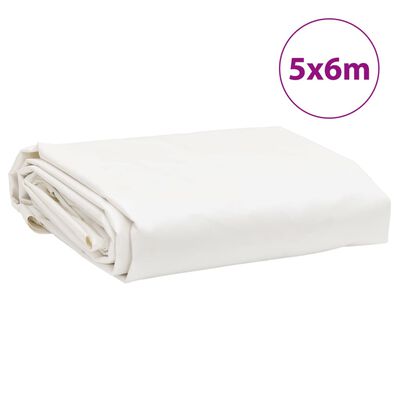 vidaXL Telone 650 g/m² 5x6 m Bianco