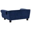 vidaXL Divano per Cani Blu 72x45x30 cm in Peluche