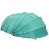 vidaXL Tenda da piscina a cupola Verde 640 x 432 x 205 cm