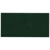 vidaXL Pannelli Murali 12 pz Verde Scuro 30x15 cm Velluto 0,54 m&sup2;