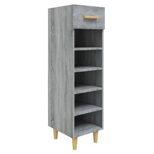 vidaXL Scarpiera Grigio Sonoma 30x35x105 cm in Legno Multistrato