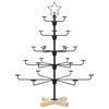 vidaXL Albero di Natale in Metallo con Supporto KUOPIO 90 cm Acciaio