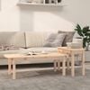 vidaXL Set Tavolini da Salotto 2 pz in Legno Massello di Pino