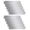 vidaXL Pannelli Recinzione per Prato 10 pz Acciaio Zincato 100x20 cm