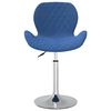 vidaXL Sedie da Pranzo Girevoli 2 pz Blu in Velluto
