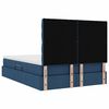 vidaXL Letto con contenitore e materasso Blu 140 x 190 cm Poliestere