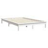 vidaXL Letto senza Materasso Bianco 140x190 cm Legno Massello di Pino