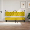 vidaXL Testata appesa Giallo 170 x 55 x 7 cm Velluto