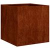vidaXL Fioriera Arrugginita 40x40x40 cm in Acciaio Corten