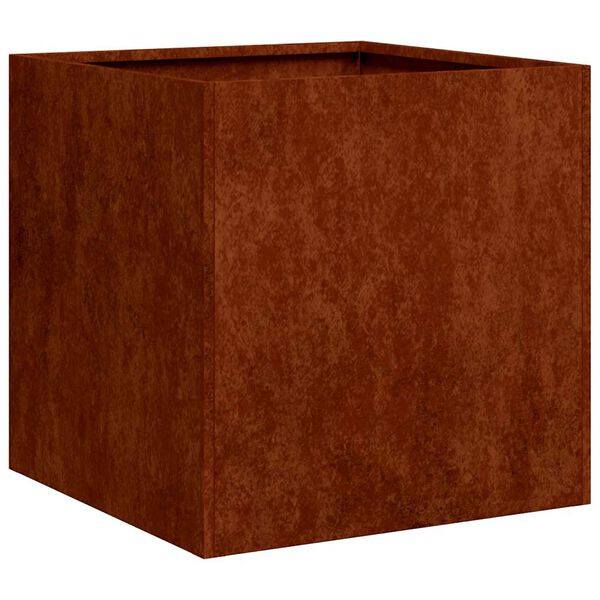 vidaXL Fioriera Arrugginita 40x40x40 cm in Acciaio Corten