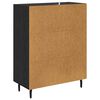 vidaXL Credenza Rovere Nero 69,5 x 34 x 90 cm