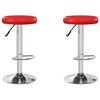vidaXL Sgabelli da Bar 2 pz Rossi in Similpelle