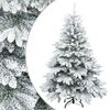 vidaXL Albero di Natale Artificiale Snodato Foderato di Neve Bianco