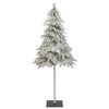 vidaXL Albero di Natale Artificiale con Neve Fioccata 210 cm