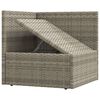 vidaXL Set Divani da Giardino 11 pz con Cuscini in Polyrattan Grigio