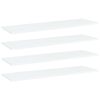 vidaXL Ripiani per Libreria 4pz Bianchi 100x30x1,5cm Legno Multistrato
