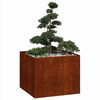 vidaXL Fioriera Arrugginita 100x100x80 cm in Acciaio Corten