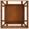 vidaXL Focolare Marrone 80 x 80 x 30 cm acciaio corten