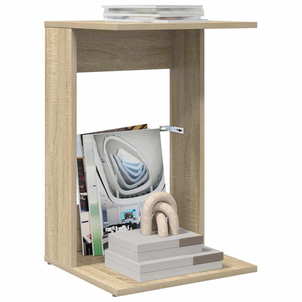vidaXL Tavolo laterale Rovere Sonoma 40 x 38 x 62,5 cm