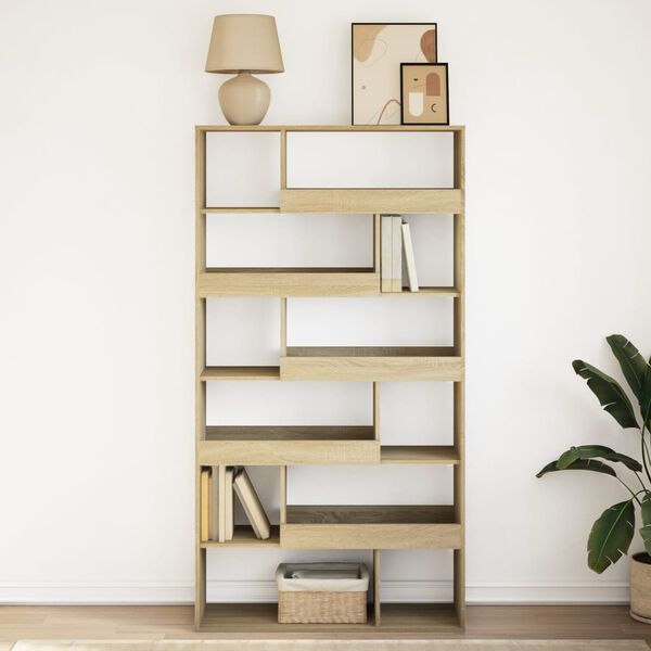 vidaXL Libreria Rovere Sonoma 100x33x187,5 cm in Truciolato