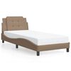 vidaXL Giroletto senza Materasso Zadar Cappuccino 90x200 cm in Similpelle