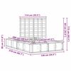 vidaXL Struttura del letto Bianco 120 x 200 cm Pino massello