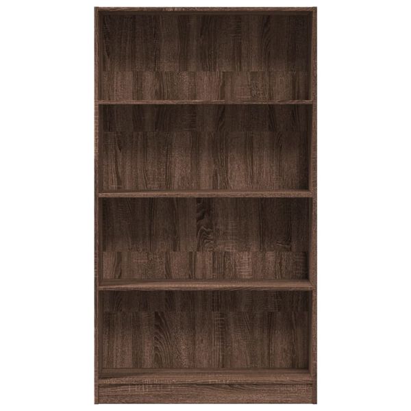 vidaXL Libreria Rovere Marrone 80x24x143 cm in Legno Multistrato