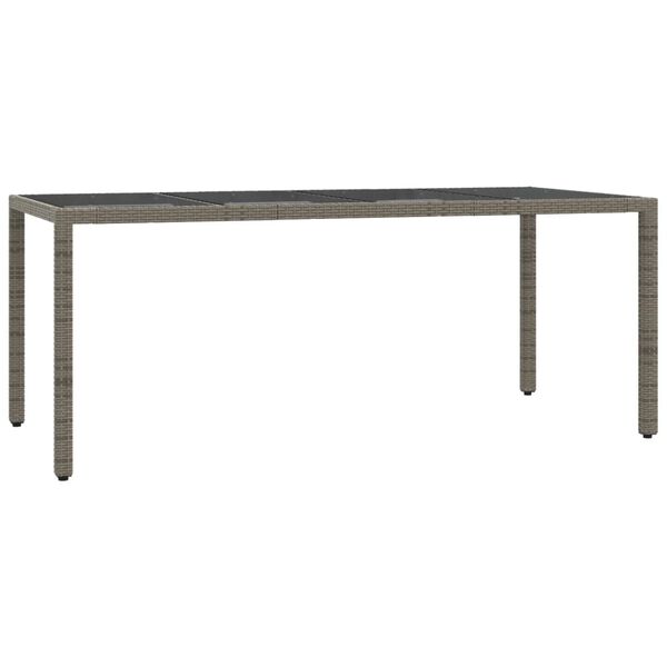 vidaXL Set da Pranzo da Giardino 7 pz con Cuscini in Polyrattan Grigio