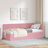 vidaXL Cornice del letto ad angolo Rosa 90 cm x 190 cm Velluto