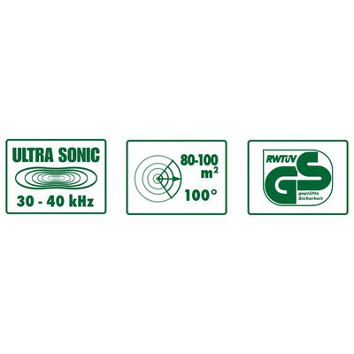 Nature Repellente Ultrasonico Elettrico per Ratti/Topi 80-100 m²