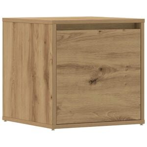 vidaXL Cassetto Contenitore Rovere 40,5x40x40 cm in Legno Multistrato