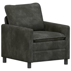vidaXL Divano Antracite 76 x 81 x 87,5 cm Poliestere