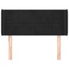 vidaXL Testiera ad Orecchio Nera 83x16x78/88 cm in Velluto
